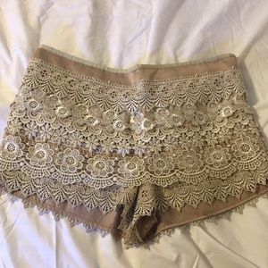 Beautiful gold shorts